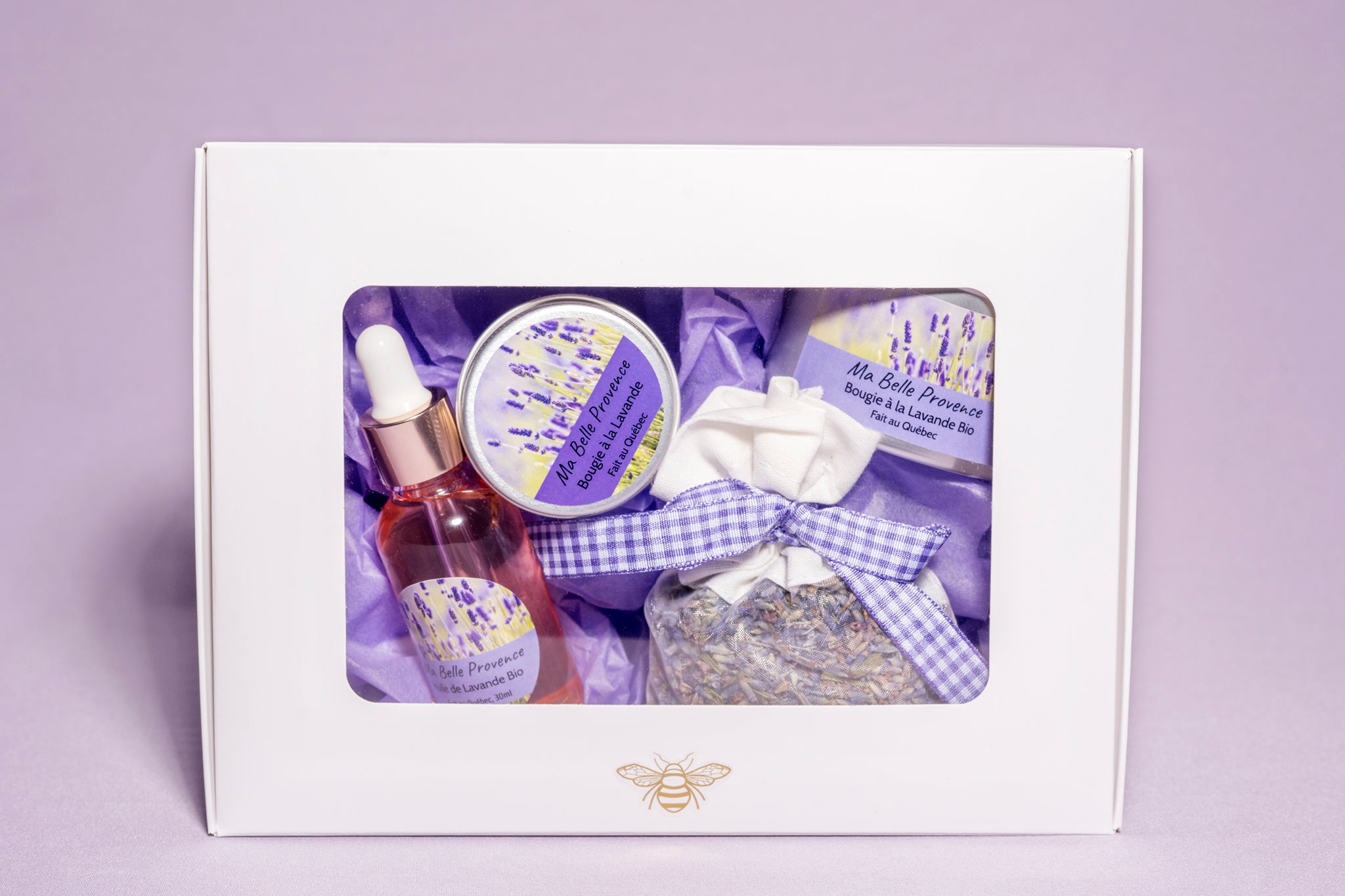 Boîte cadeau lavande