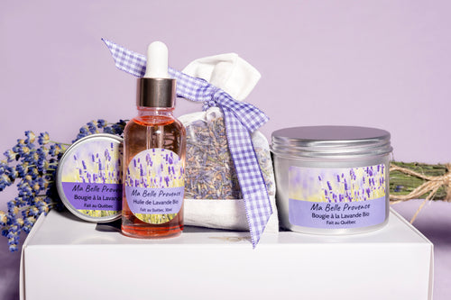 Boîte cadeau lavande