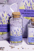 Sels de bain bouteille en verre